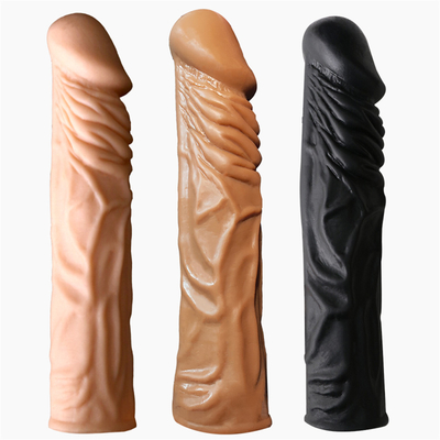 Silikon Prezervatif Penis Kollu Kauçuk Erkek Prezervatifleri Penis Kollu Dildo Genişletici