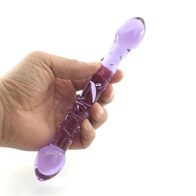 Çift Başlı Kıç Plug Anal Plug Kıç Cam Kıç Plug İç Vuruşlu Tasarımlı Dünya Çapında Cam Dildoslara Dağıtıldı