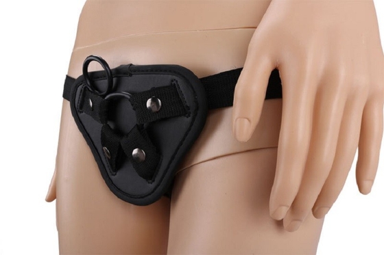 Pantolon Üzerinde Lezbiyen Deri Kayış Yapay Penis Kemer Yapay Koşum Oyuk