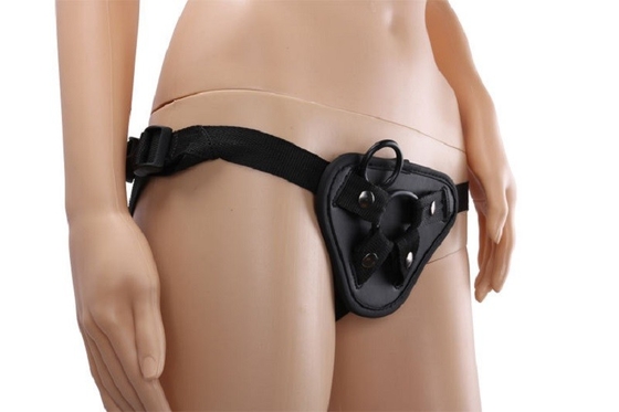 Pantolon Üzerinde Lezbiyen Deri Kayış Yapay Penis Kemer Yapay Koşum Oyuk