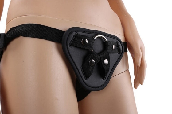 Pantolon Üzerinde Lezbiyen Deri Kayış Yapay Penis Kemer Yapay Koşum Oyuk