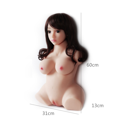 Yarım Vücut Seks Bebek Yetişkin Ürün Japon Oyuncak Vajina Erkekler için Büyük Doğal Göt Çinli Kadın Pussy Doll Erkek Masturbator