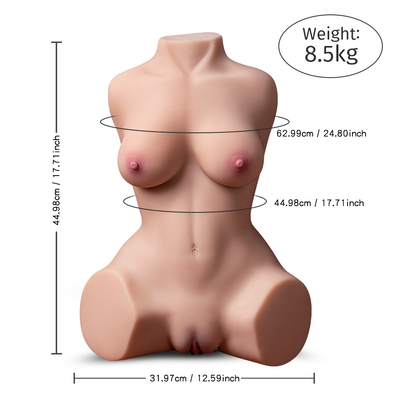 Tam Silikon Yarım Vücut 10 kg Kas İskelet Ile Seks Bebek Mastürbasyon Kız Gerçek Aşk Bebek Erkekler için Seks Oyuncak