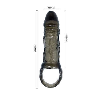 Titreşimli Erkek TPE Penis Kılıfı
