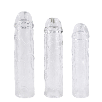 Seks Oyuncak Yapay Penis Genişletici Prezervatif Erkekler Için Penis Uzatma Kollu Horoz Silikon Gerçekçi Penis