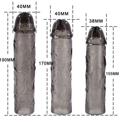 Seks Oyuncak Yapay Penis Genişletici Prezervatif Erkekler Için Penis Uzatma Kollu Horoz Silikon Gerçekçi Penis