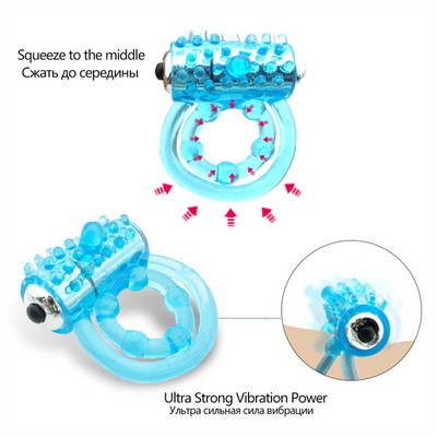 Vibration Double Locking Masaj Yüzüğü Erkek Masaj Yüzüğü Yetişkin