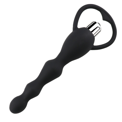 Silikon Seks Oyuncak Boncuk 10 Hızları Hem Erkekler hem de Kadınlar için Anal Plug Vibratör