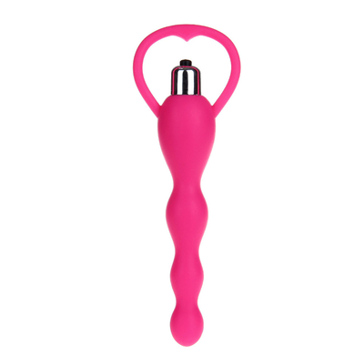 Silikon Seks Oyuncak Boncuk 10 Hızları Hem Erkekler hem de Kadınlar için Anal Plug Vibratör