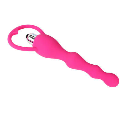 Silikon Seks Oyuncak Boncuk 10 Hızları Hem Erkekler hem de Kadınlar için Anal Plug Vibratör
