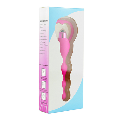 Silikon Seks Oyuncak Boncuk 10 Hızları Hem Erkekler hem de Kadınlar için Anal Plug Vibratör