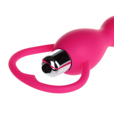 Silikon Seks Oyuncak Boncuk 10 Hızları Hem Erkekler hem de Kadınlar için Anal Plug Vibratör