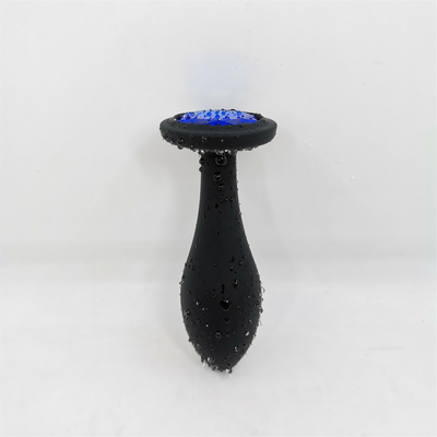 Drop Shipping Silikon Anal Seks Oyuncakları Su Damlası Tasarım Siyah Anal Masaj Butt Plug Anal Plug Set
