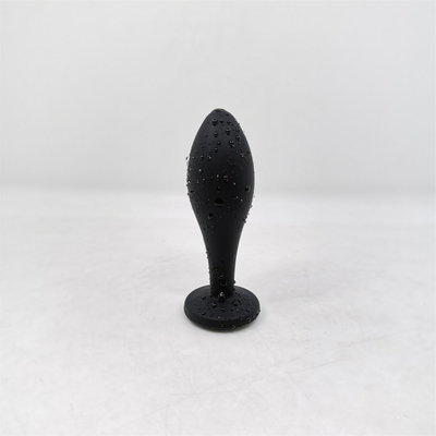 Drop Shipping Silikon Anal Seks Oyuncakları Su Damlası Tasarım Siyah Anal Masaj Butt Plug Anal Plug Set
