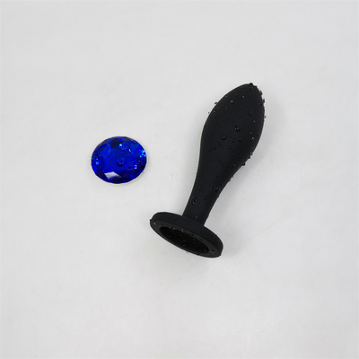 Drop Shipping Silikon Anal Seks Oyuncakları Su Damlası Tasarım Siyah Anal Masaj Butt Plug Anal Plug Set