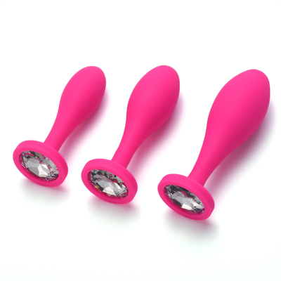 Drop Shipping Silikon Anal Seks Oyuncakları Su Damlası Tasarım Siyah Anal Masaj Butt Plug Anal Plug Set