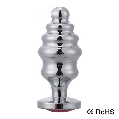 Spiral Mücevherler Anal Plug Seks Oyuncakları Metal Anal Plug Butt Stimulation Ergenler için Eşcinsel uyarıcı