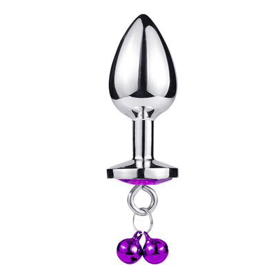 Anal Seks Oyuncakları Sokak Kıç Paslanmaz Çelik Kristal 3pcs Satır Metal Sokak Çanlı