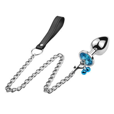 Anal Seks Oyuncakları Sokak Kıç Paslanmaz Çelik Kristal 3pcs Satır Metal Sokak Çanlı