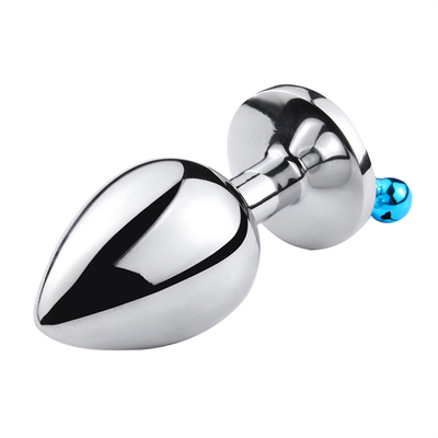 Anal Seks Oyuncakları Sokak Kıç Paslanmaz Çelik Kristal 3pcs Satır Metal Sokak Çanlı