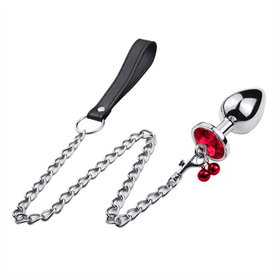 Anal Seks Oyuncakları Sokak Kıç Paslanmaz Çelik Kristal 3pcs Satır Metal Sokak Çanlı