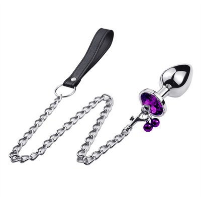 Anal Seks Oyuncakları Sokak Kıç Paslanmaz Çelik Kristal 3pcs Satır Metal Sokak Çanlı