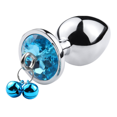 Anal Seks Oyuncakları Sokak Kıç Paslanmaz Çelik Kristal 3pcs Satır Metal Sokak Çanlı