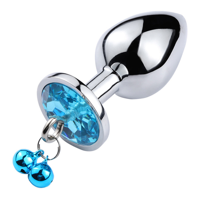 Anal Seks Oyuncakları Sokak Kıç Paslanmaz Çelik Kristal 3pcs Satır Metal Sokak Çanlı