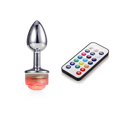 Rengi Değişen Anus Genişletme Anal Kıç Plug Uzaktan Anal Işıkla Plug Anal Plug Led Işıklarla
