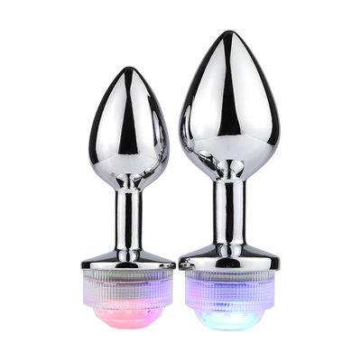 Rengi Değişen Anus Genişletme Anal Kıç Plug Uzaktan Anal Işıkla Plug Anal Plug Led Işıklarla