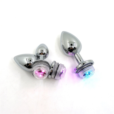 Rengi Değişen Anus Genişletme Anal Kıç Plug Uzaktan Anal Işıkla Plug Anal Plug Led Işıklarla