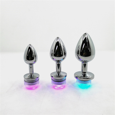 Rengi Değişen Anus Genişletme Anal Kıç Plug Uzaktan Anal Işıkla Plug Anal Plug Led Işıklarla