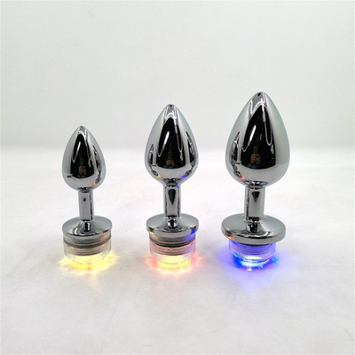 Rengi Değişen Anus Genişletme Anal Kıç Plug Uzaktan Anal Işıkla Plug Anal Plug Led Işıklarla