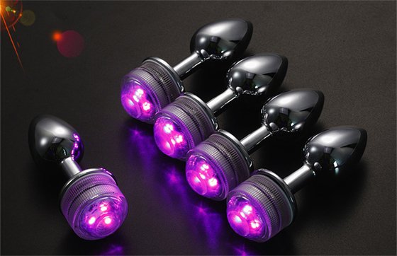 Rengi Değişen Anus Genişletme Anal Kıç Plug Uzaktan Anal Işıkla Plug Anal Plug Led Işıklarla