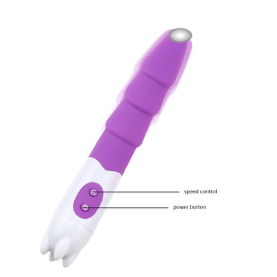 6 Hızlı Silikon Vibratör Seks Oyuncağı Pil Gücüyle Kadın için Dildo Vibratör