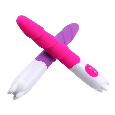 6 Hızlı Silikon Vibratör Seks Oyuncağı Pil Gücüyle Kadın için Dildo Vibratör