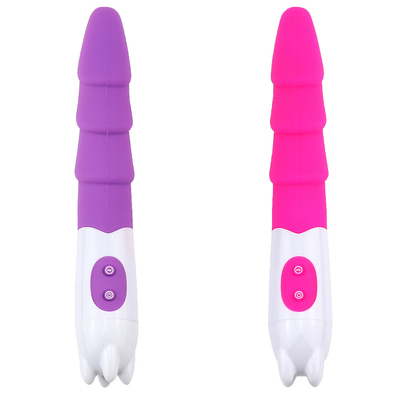 6 Hızlı Silikon Vibratör Seks Oyuncağı Pil Gücüyle Kadın için Dildo Vibratör