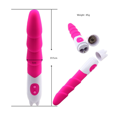 6 Hızlı Silikon Vibratör Seks Oyuncağı Pil Gücüyle Kadın için Dildo Vibratör