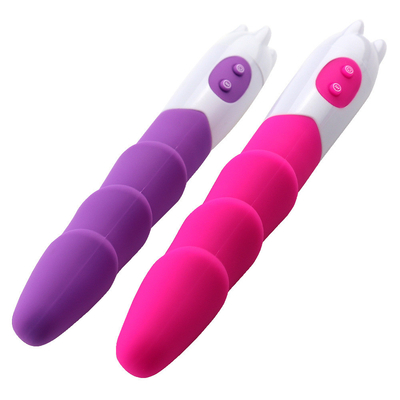 6 Hızlı Silikon Vibratör Seks Oyuncağı Pil Gücüyle Kadın için Dildo Vibratör