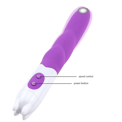 6 Hızlı Silikon Vibratör Seks Oyuncağı Pil Gücüyle Kadın için Dildo Vibratör