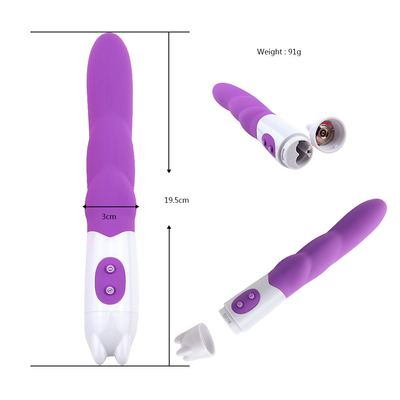 6 Hızlı Silikon Vibratör Seks Oyuncağı Pil Gücüyle Kadın için Dildo Vibratör