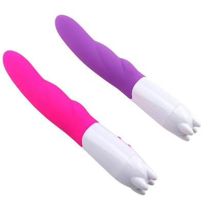 6 Hızlı Silikon Vibratör Seks Oyuncağı Pil Gücüyle Kadın için Dildo Vibratör