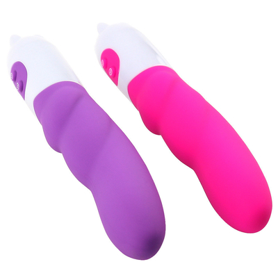 6 Hızlı Silikon Vibratör Seks Oyuncağı Pil Gücüyle Kadın için Dildo Vibratör