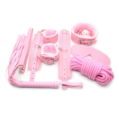 Bondage PU Deri Fetish Kit kısıtlamalar köle seks oyuncağı çiftler için kölelik