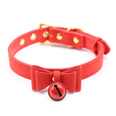 Yetişkin Seks Oyuncakları Pembe Köpek Çanı Bowknot Altın Delik Yumuşak Deri Pin Bağlama Boyun Yumruğu Siyah Boyun Yumruğu Yaka