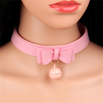 Yetişkin Seks Oyuncakları Pembe Köpek Çanı Bowknot Altın Delik Yumuşak Deri Pin Bağlama Boyun Yumruğu Siyah Boyun Yumruğu Yaka