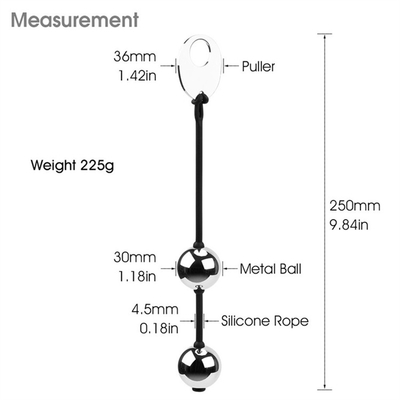 Vücut Güvenli Metal Ağır Zevk Topları Vajinal Toplar Unisex Anal Boncuklar