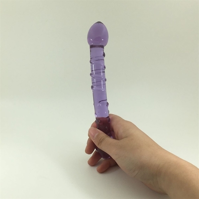 Çift Başlı Kıç Plug Anal Plug Kıç Cam Kıç Plug İç Vuruşlu Tasarımlı Dünya Çapında Cam Dildoslara Dağıtıldı