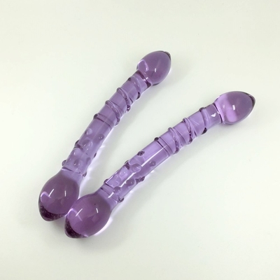 Çift Başlı Kıç Plug Anal Plug Kıç Cam Kıç Plug İç Vuruşlu Tasarımlı Dünya Çapında Cam Dildoslara Dağıtıldı