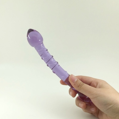 Çift Başlı Kıç Plug Anal Plug Kıç Cam Kıç Plug İç Vuruşlu Tasarımlı Dünya Çapında Cam Dildoslara Dağıtıldı
